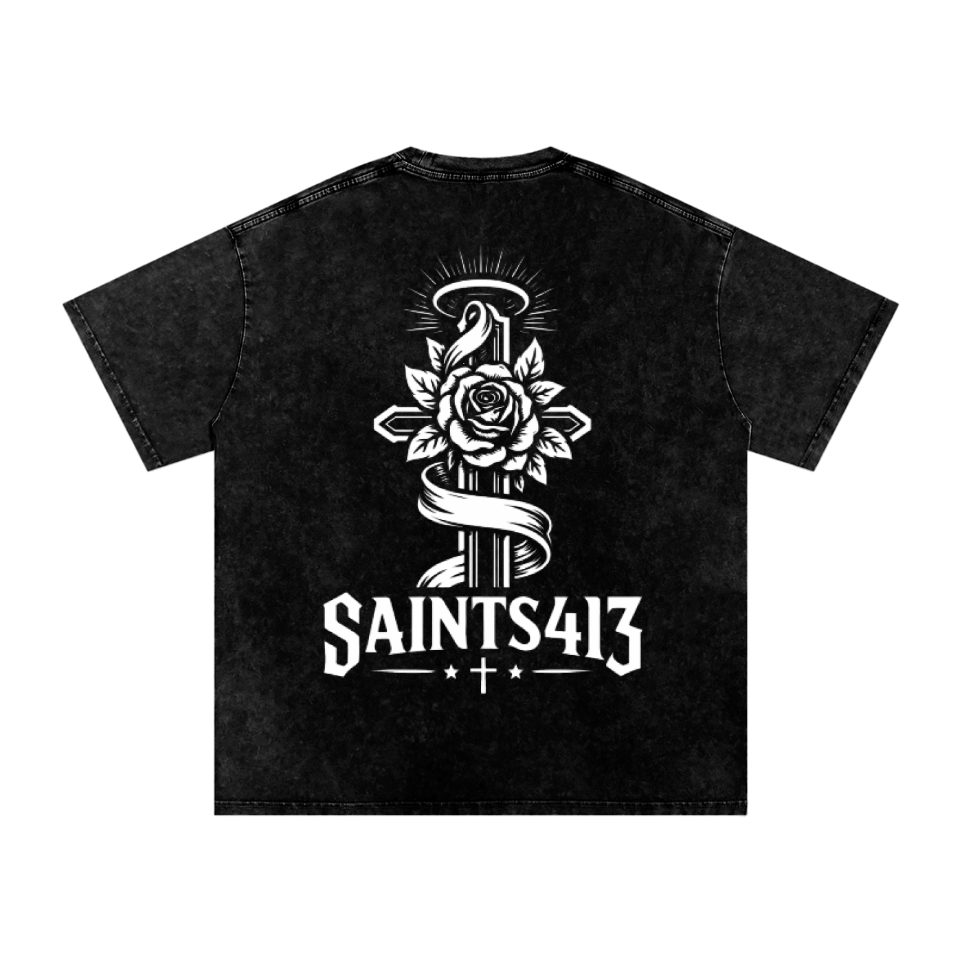 Philippians 4:13 Acid Washed Tee