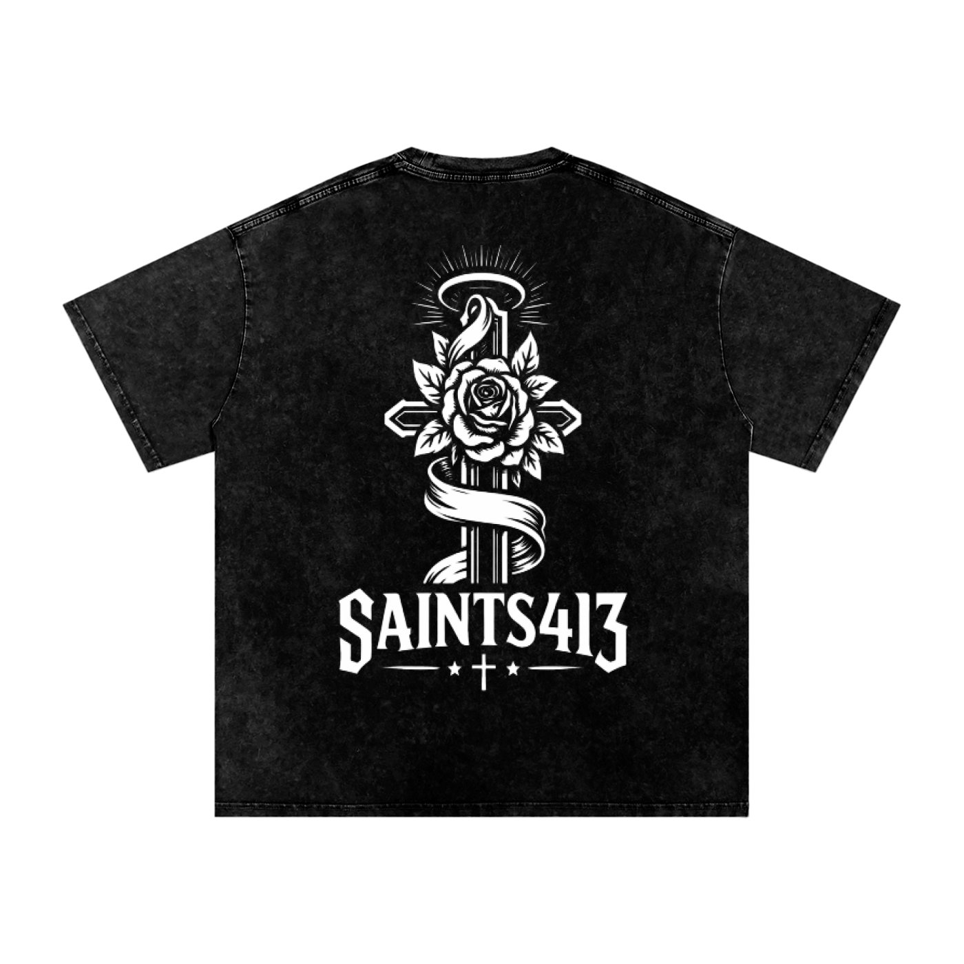 Matthew 11:28 Acid Washed Tee